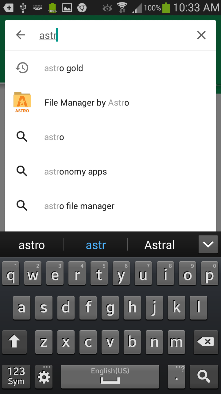 Google Play - searching for AG