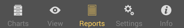 Tab Bar - Reports
