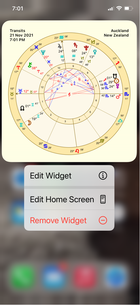Widget - 3 edit options