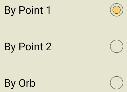 Menu; Reports; Aspect listing; sort expanded