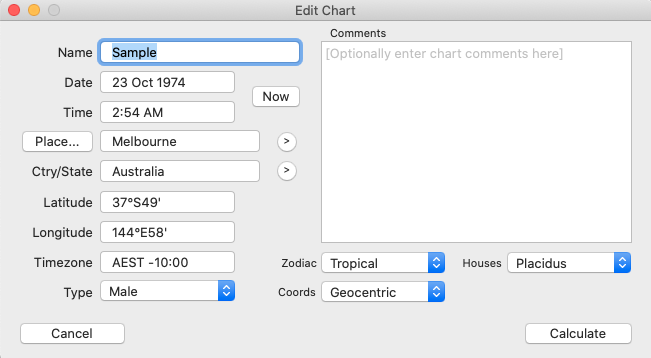 Creating a chart