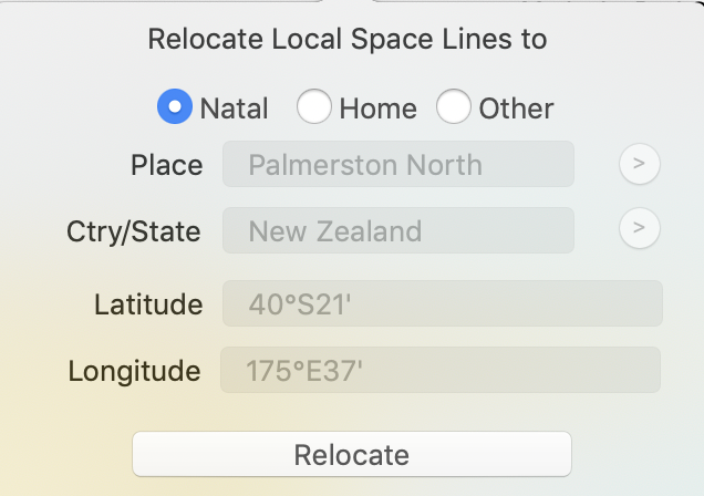 Map; Relocation dialog