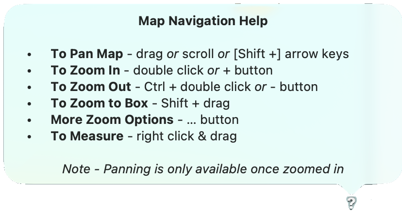 Icon; Maps; Zoom & Help