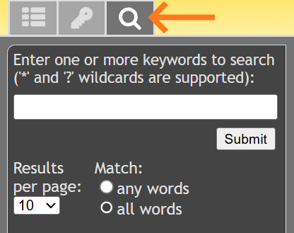 Website; User Guide; Search