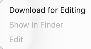 Menu; Prof Report; download option