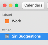 Windows; Calendars; iCloud; Work