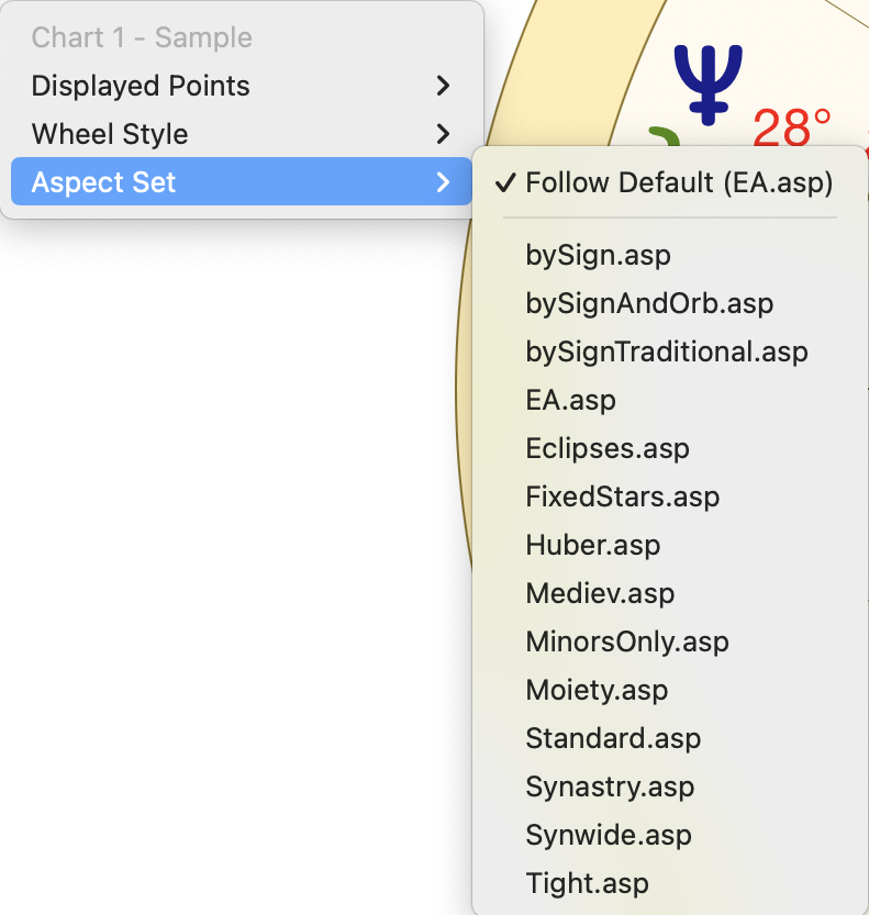Menu pop up; Viewing Area; Aspect Set
