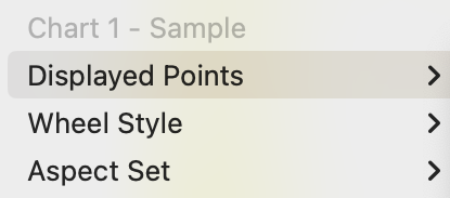 Menu pop up; Viewing Area