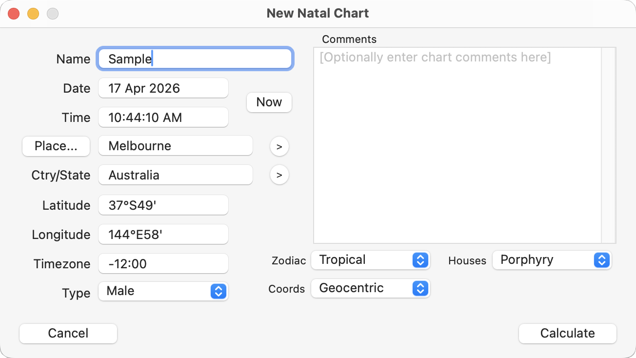 Creating a chart