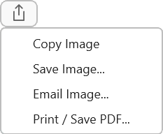 Share button dropdown menu