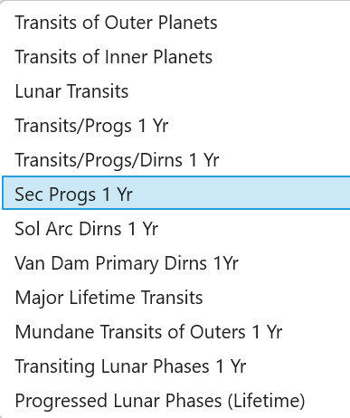 Reports; Graphic Ephemeris; Dynamic Job selection v6
