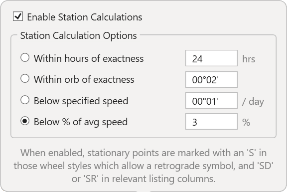 Dialog; Prefs; Wheels; Stations expanded