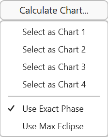 Eclipses; Calculate Chart
