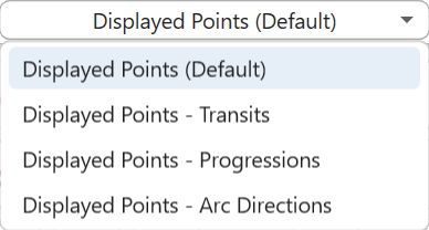 Dialog; Prefs; Displayed Points; context popup menu
