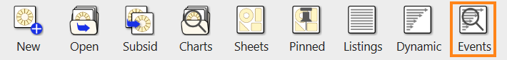 Icon; Event Search; extended