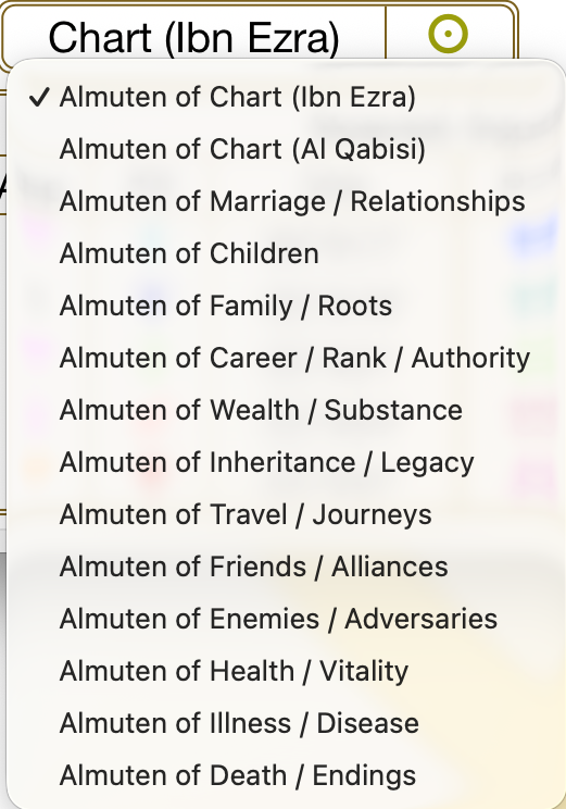 Menu; Sheets; Dignities-Sects; almutens