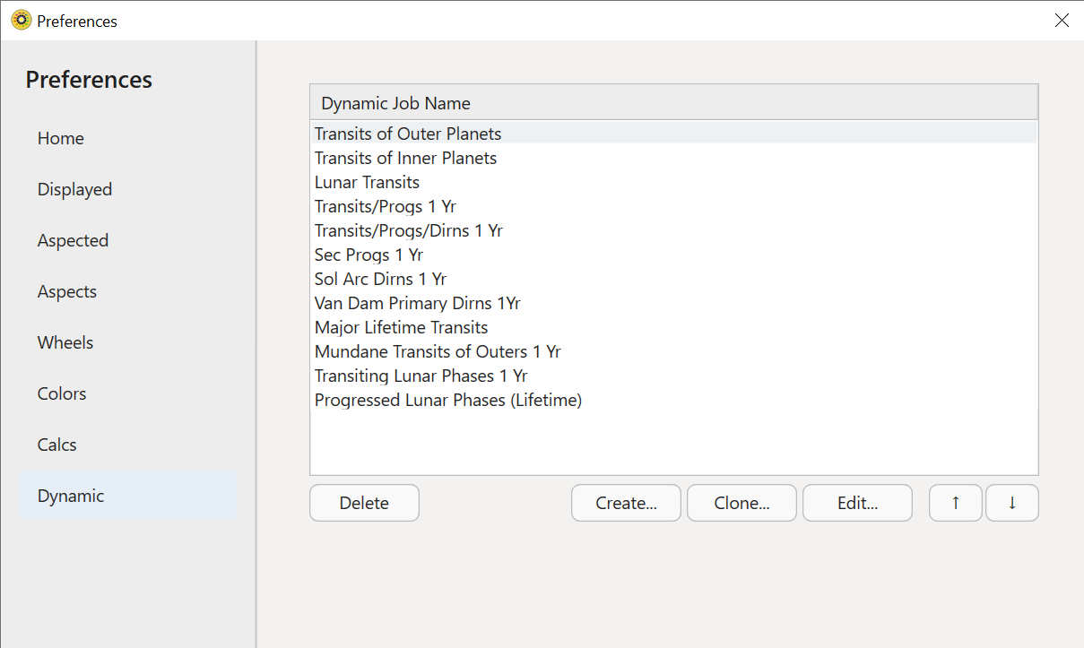 Preferences - Dynamic