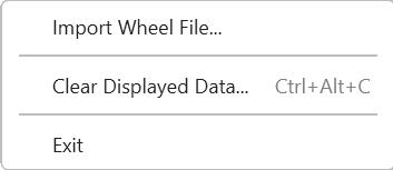 Menu; File