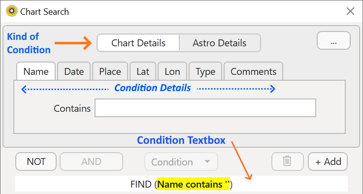 Dialog; chart search v6