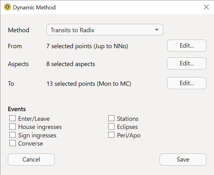 Dialog; Prefs; Dynamic; Edit Dynamic Job; Edit Dynamic Method