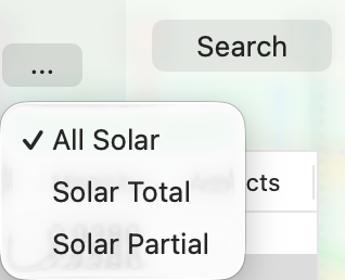 Menu; Maps; Eclipse Types