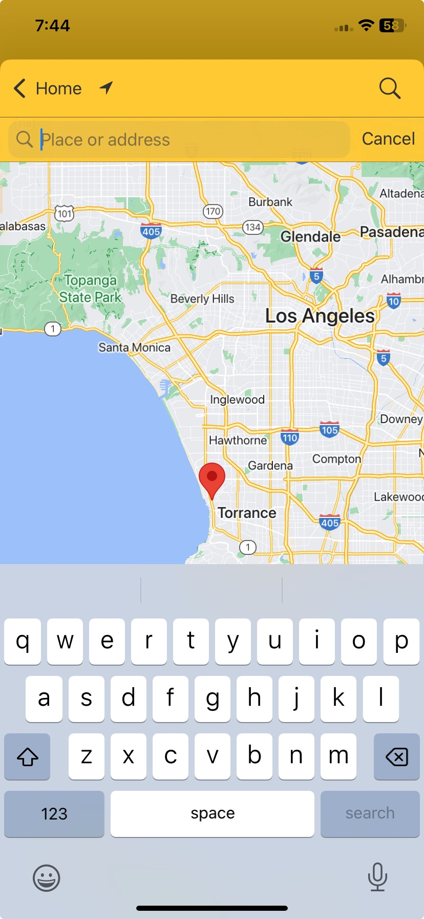 Screen; relocate globe