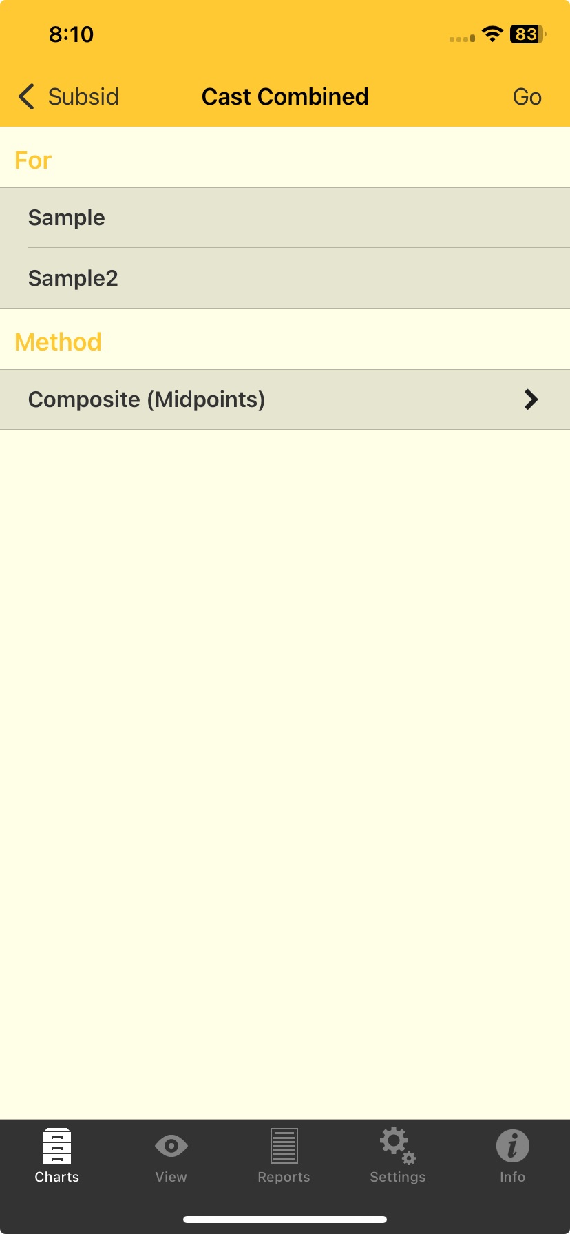 Combining two charts