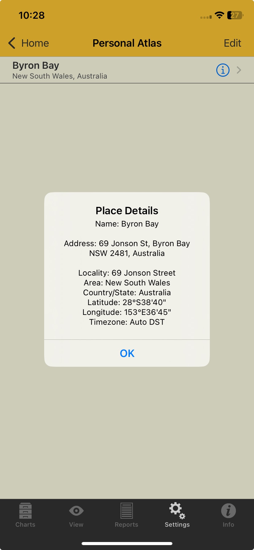 Personal Atlas Place Details