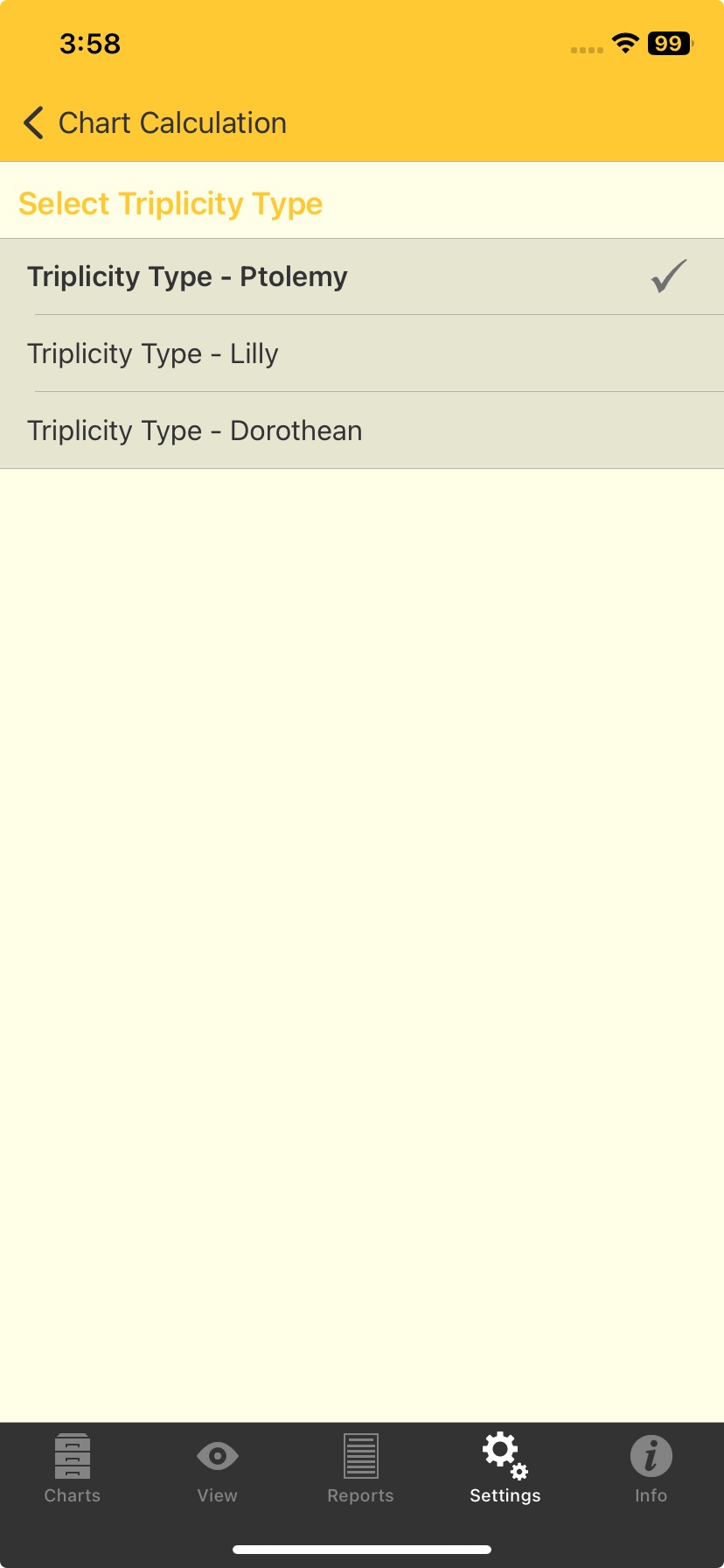 Essential Dignities Triplicity Type