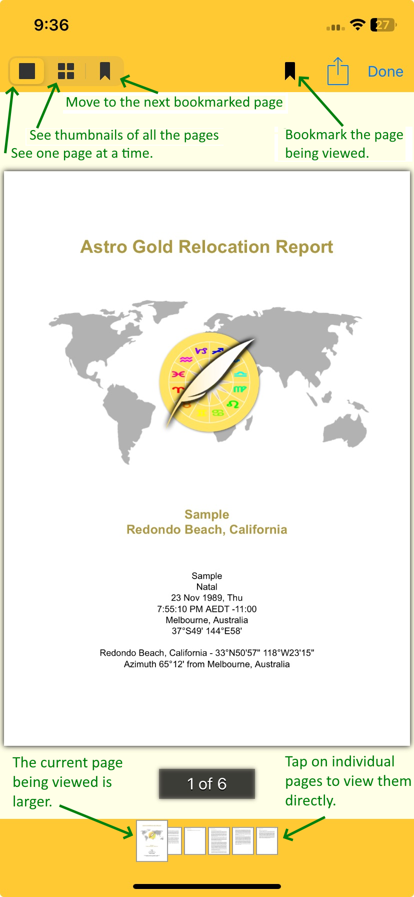 Screen; relocation report