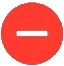 Icon; red circular delete button