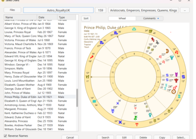 Astro Gold Windows - Saved Chart Files