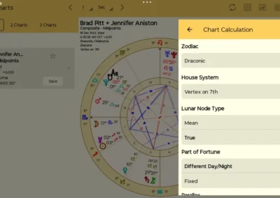 Astro Gold Android - Settings - Chart Calculation Options
